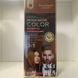 Champú tinte pelo marrón medio